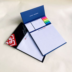 Индивидуальная экологически перерабатываемая липкая бумага для заметок, на заказ, бизнес-блокнот А4 с набором логотипов - Product Image 4
