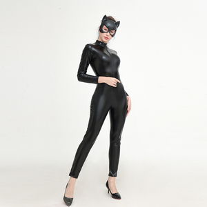 Halloween donna gatto nero tuta Zentai tuta donna <span class=keywords><strong>Sexy</strong></span> <span class=keywords><strong>Costume</strong></span> di Halloween - Product Image 4