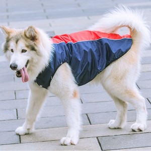 Waterproof Cotton-Padded <b>Dog</b> <b>Coat</b> Red Navy Blue Stripes Winter <b>Warm</b> Pet Clothes for Medium Large Breeds - Product Image 2
