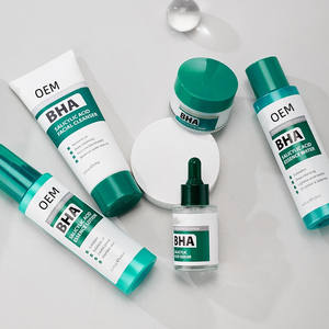 Vente chaude Kit Visage BHA Acide Salicylique Lissant Sérum Éclaircissant <span class=keywords><strong>Crème</strong></span> Blanchissante 5 en 1 Ensemble de Soins de la <span class=keywords><strong>Peau</strong></span> du Visage - Product Image 1