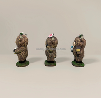 3PCS Highland Cow Figurines Highland Cow Gnomes Statue en résine pour la décoration de table de bureau à domicile