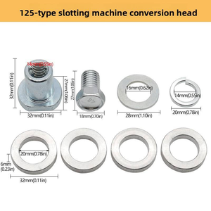Hochwertiger M10/M14 Winkelschleifer-Nutfräser-Adapter, Wechselkonvertierungskopf, Flanschmutter, variabler Schlitzkopf 100/125 - Product Image 6