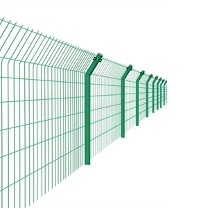 גדר רשת תיל מרותכת עם ציפוי Pvc ירוק ציפוי לוחות גידור אבטחה מתכת מגרש טניס - Product Image 4