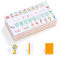 Jeu de tuiles de Mahjong américain 160 pièces, tuiles en acrylique sculptées de couleur personnalisée, emballage en boîte en carton