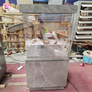 Socle en <span class=keywords><strong>marbre</strong></span> personnalisé avec éclairage LED - Socle en <span class=keywords><strong>marbre</strong></span> - Vitrine en pierre polie pour musée et exposition commerciale - Product Image 2