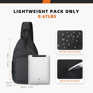 <b>Sling</b> <b>Bag</b> RFID NFC Blocking For Cellular Crossbody <b>Sling</b> Backpack Cross Body Shoulder <b>Bag</b> Travel Hiking Daypack for Women <b>Men</b> - Product Image 6