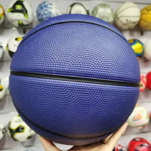 Custom Logo Size 1 3 5 6 7 High Grip Blue Rubber Basketball Wholesale