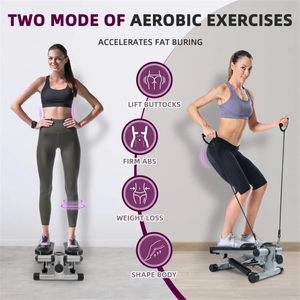 Mini stepper d'intérieur en acier personnalisable et réglable, multifonctionnel et silencieux pour le fitness - Product Image 3