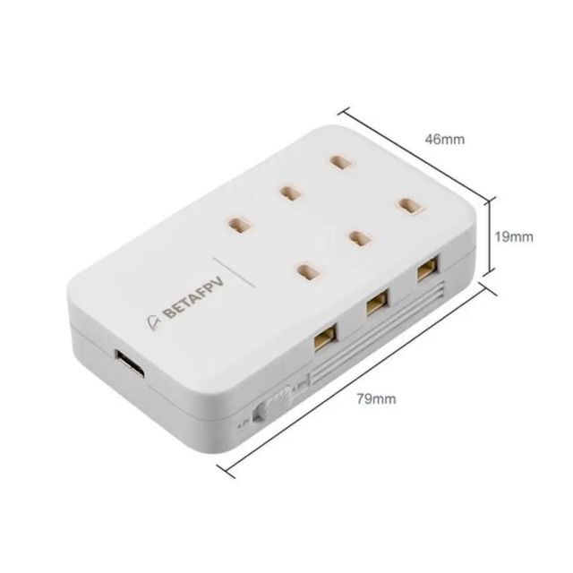 BETAFPV 6 Port 1S Lipo Battery Charger Fast Charging 30W for PH2.0 BT2.0 Compact Portable Charger for Whoop FPV Drone RC