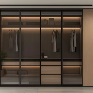 Armario Moderno de Alta Gama, Independiente, de Color Sólido Pintado, Función de Almacenamiento, Ahorro de Espacio, Mueble para Dormitorio o Sala de Estar - Product Image 1