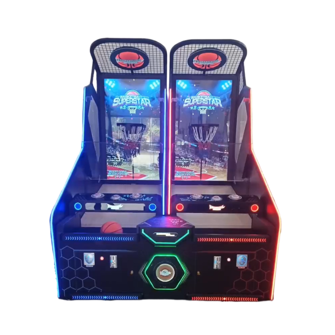 New Video Basketball Game Arcade Machine Coin Operated 2 Player Basketball Superstar Machine with Screen Basketball Machine