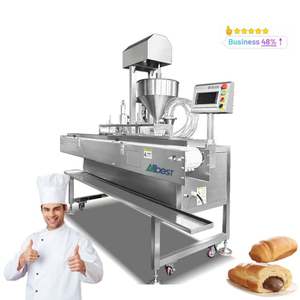 Máquina de aperitivos de núcleo de inyección de última generación de 220V, nueva máquina de aperitivos de fabricación de pan innovadora de pasta de Chocolate y pan - Product Image 1