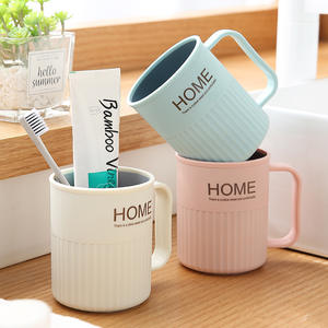 Taza de cepillo minimalista para el hogar, taza de enjuague bucal de plástico grueso, taza de lavado creativa resistente a altas temperaturas - Product Image 2