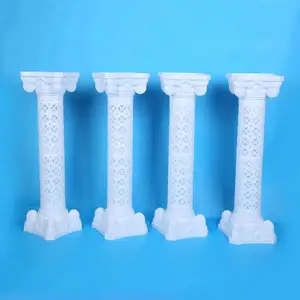 Dekair White Wedding Plastic decorativo assemblato wedding flower colonna romana scavata per la decorazione del giardino delle feste