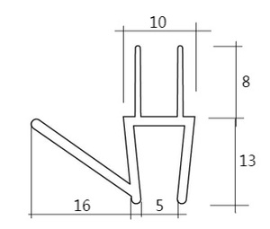<span class=keywords><strong>Joint</strong></span> inférieur d'étanchéité <span class=keywords><strong>de</strong></span> bande imperméable <span class=keywords><strong>de</strong></span> seuil <span class=keywords><strong>de</strong></span> <span class=keywords><strong>porte</strong></span> <span class=keywords><strong>de</strong></span> <span class=keywords><strong>douche</strong></span> <span class=keywords><strong>de</strong></span> profil <span class=keywords><strong>de</strong></span> PVC pour les portes en verre - Product Image 3