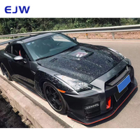 Pour 2009-2015 Nissan GTR capot de moteur en Fiber de carbone Transparent pour couvercle de moteur en Fiber de carbone de haute qualité automobile
