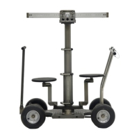 Glissière de piste de chariot quadruple habitée QFYS avec construction en aluminium Capacité de charge de 400kg Support de caméra universel flexible portable