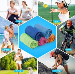 Serviette de sport en microfibre pour extérieur, séchage rapide, effet rafraîchissant, technique tricotée, lavage à la main - Product Image 3