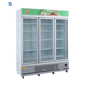 Commercial Upright Dual-Door Single-Temperature Freezer Supermarket Display Beverage <b>Cooler</b> Chiller Beer Drink - Product Image 6