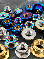 Ensemble de boulons en titane Gr5 M8 personnalisés, M6 M5 M10, vis à tête hexagonale Torx à bride en titane, boulons Gr5 M3 pour moto, vélo