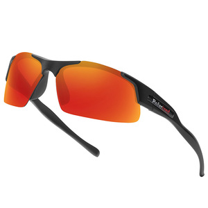 Gafas de Sol Polarizadas Cuadradas para Hombre, Lentes TAC con Protección UV400, Montura de PC Negra, Gafas Deportivas para Ciclismo, Conducción y Pesca - Product Image 2