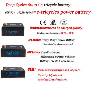 Duurzame Lithium-Ionbatterijen Voor Elektrische Fietsen <span class=keywords><strong>3</strong></span>/4 Wielvoertuigen Groene Energie 60V 55ah Compacte En Draagbare Batterij - Product Image 2