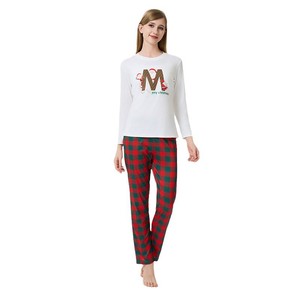 Ropa de dormir para mujer, venta al por mayor, dulce Corazón, camisones de dos piezas para mujer, conjunto de pijama de manga larga para primavera y otoño - Product Image 5