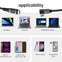 Câble USB4 avancé 40 Gbps, vidéo 8K, 100 W, 240 W PD 3.1, USB C Type C, charge rapide, cordon de données, tressage en nylon pour MacBook Pro M4