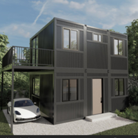 Maison modulaire en conteneur à structure en acier de 20 pieds, assemblage rapide, durable et stable pour une utilisation résidentielle et industrielle à long terme, 4 chambres