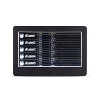 Horloge de bureau de calendrier numérique de 7 pouces avec affichage de l'heure et de la date pour alarme audio/vidéo pour personnes âgées et fonctionnalités au format MP3/AVI