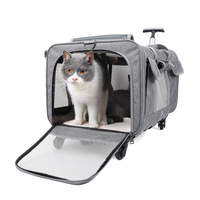 Porte-chariot pliable Portable avec roues pour chiens et chats, offre spéciale