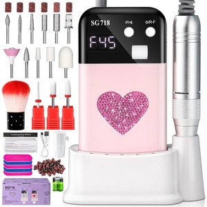 Low Noise Professional Nail <b>Drill</b> 45000RPM Electric Nail File Machine for Salon Tools - Product Image 2