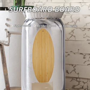 Tabla de cortar de bambú con forma de tabla de surf, de resina epoxi antibacteriana de 1.5 cm de grosor, para decoración del hogar, envío gratis desde stock local en EE. UU. - Product Image 2