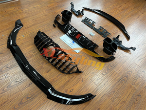 Xlstyling xe Bumper Bộ dụng cụ cho <span class=keywords><strong>Mercedes</strong></span> W205 C205 15-17 phía trước Splitter nướng Spoiler phía sau khuếch tán - Product Image 4