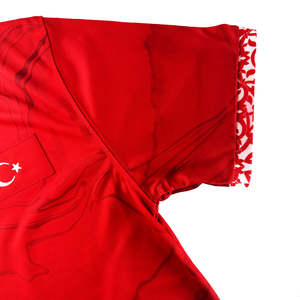 Custom 2024 High Quality 100% Polyester Heat-Transfer Printed Logo Name Number <b>Soccer</b> Wear Design Turkiye National Club Football - Product Image 3