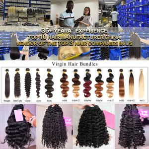 Cuticle מיושר בורמזי מתולתל שיער אנושי מתולתל ספק שיער אנושי מתולתל עם שיער קמפוזר - Product Image 6