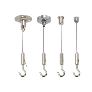 <span class=keywords><strong>Suspension</strong></span> de plafond en câble d'<span class=keywords><strong>acier</strong></span> réglable avec éclairage LED, <span class=keywords><strong>luminaire</strong></span> à panneau suspendu - Product Image 4