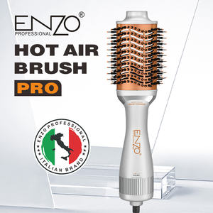 ENZO EN-4139 <span class=keywords><strong>Brosse</strong></span> sèche-<span class=keywords><strong>cheveux</strong></span> <span class=keywords><strong>rotative</strong></span> ovale professionnelle volumisante à air chaud argent 3 en 1 <span class=keywords><strong>Brosse</strong></span> lissante pour <span class=keywords><strong>cheveux</strong></span> en une seule étape - Product Image 3
