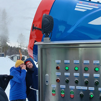 Machines à neige pour stations de ski, canon à neige durable, usine N-07S, machine à neige hautement rentable pour les sports d'hiver, fabricant de neige