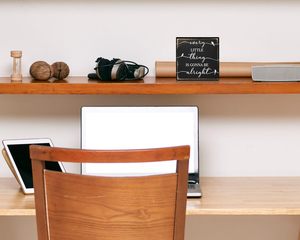 <span class=keywords><strong>Ogni</strong></span> piccola <span class=keywords><strong>cosa</strong></span> andrà bene logo scatola di legno di uccello fattoria arte primaverile blocco da costruzione scrivania scrivania decorazione per la casa - Product Image 5