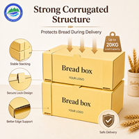 Cajas Corrugadas Biodegradables y Ecológicas Personalizadas con Forro de Esponja para Pasteles, Galletas, Donuts y Pan - Empaque al por Mayor con Logotipo Personalizado