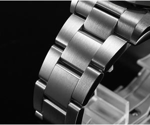 Luxury Mechanical Watches 41mm Automatic Metal Gold Polished Bezel <b>Slate</b> Grey Dial Luminous Date 100m Waterproof Stainless Steel - Product Image 4