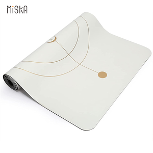 سجادة يوغا ميسكا بتصميم مخصص وشعار، سعر اقتصادي، مصنوعة من المطاط الطبيعي الناعم + البولي يوريثين، غير قابلة للانزلاق، سماكة قابلة للتخصيص 4.5 مم - Product Image 1