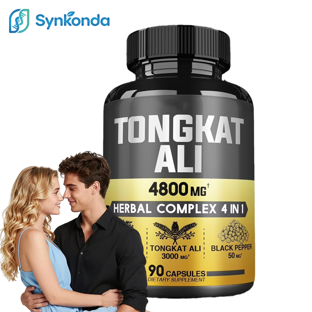 Tongkat Ali 300:1 3000mg Herbal Complex 4 In 1 Capsule Maca Root Extract Black Pepper Men's Health Vegan Non-GMO 90 Capsules