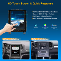 Estéreo para Auto Android Estilo Tesla de 10.4 Pulgadas con DSP USB para Renault KOLEOS 2016- / Megane 4 2017- CarPlay Inalámbrico GPS Soporte para Tablero