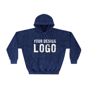 Sweat à capuche pour homme surdimensionné, lavé à l'eau, 450 g, logo personnalisé, haute qualité, ample, sport, épaules tombantes, taille plus - Product Image 5