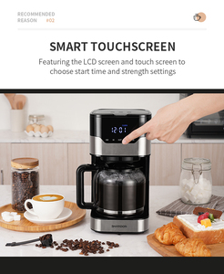 Caffettiera French Press a Goccia per Espresso, 12 Tazze, con Funzione Pausa e Mantenimento Calore, Macchina da Caffè Personale - Product Image 3