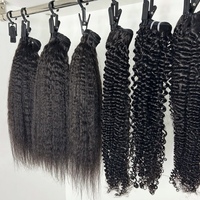 Extensiones de Cabello Humano Virgen con Alineación de Cutículas, Cierre de Encaje HD 2x6 5x5 13x4 13x6, Rizado Birmano, Lacio