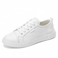 Dropshipping 2024 YL Chaussures de course d'été pour femmes, style coréen, en maille blanche, respirantes, à lacets, rehaussantes, avec doublure en peluche