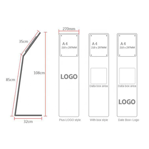 <span class=keywords><strong>Plaque</strong></span> d'affichage de <span class=keywords><strong>voiture</strong></span> de haute qualité Prime 4 s Shop A4 s Show Table Price Card A3 Date List Outdoor Acrylic Sign Stand - Product Image 5